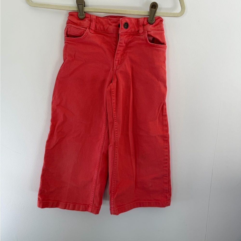 Mini Boden Kids wide leg pink pants size 6y